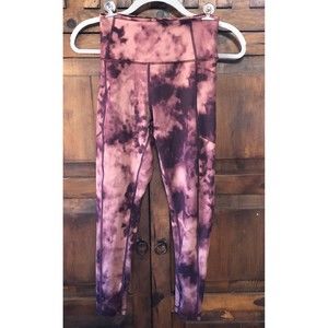 VICTORIA'S SECRET Essential Pocket Legging Winter Wine Tie Dye Size 6